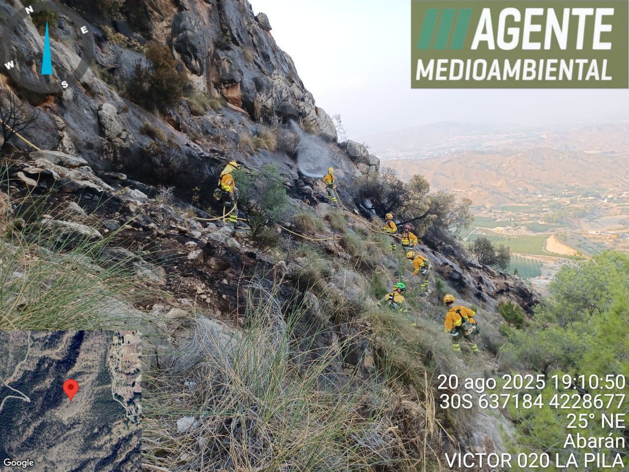 Las imágenes del incendio del Cedacero en Cartagena