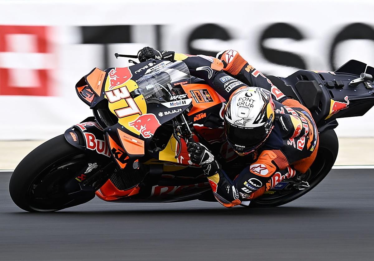 Pedro Acosta, este viernes, en el circuito húngaro de Balaton Park, donde fue el más rápido.