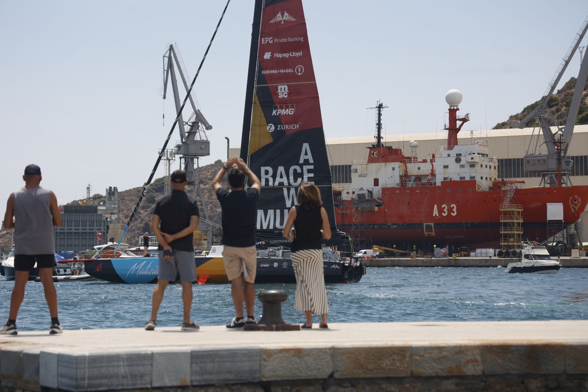 En imágenes, la Ocean Race conquista Cartagena