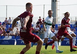 Un momento del partido de este sábado frente al Ilicitano.