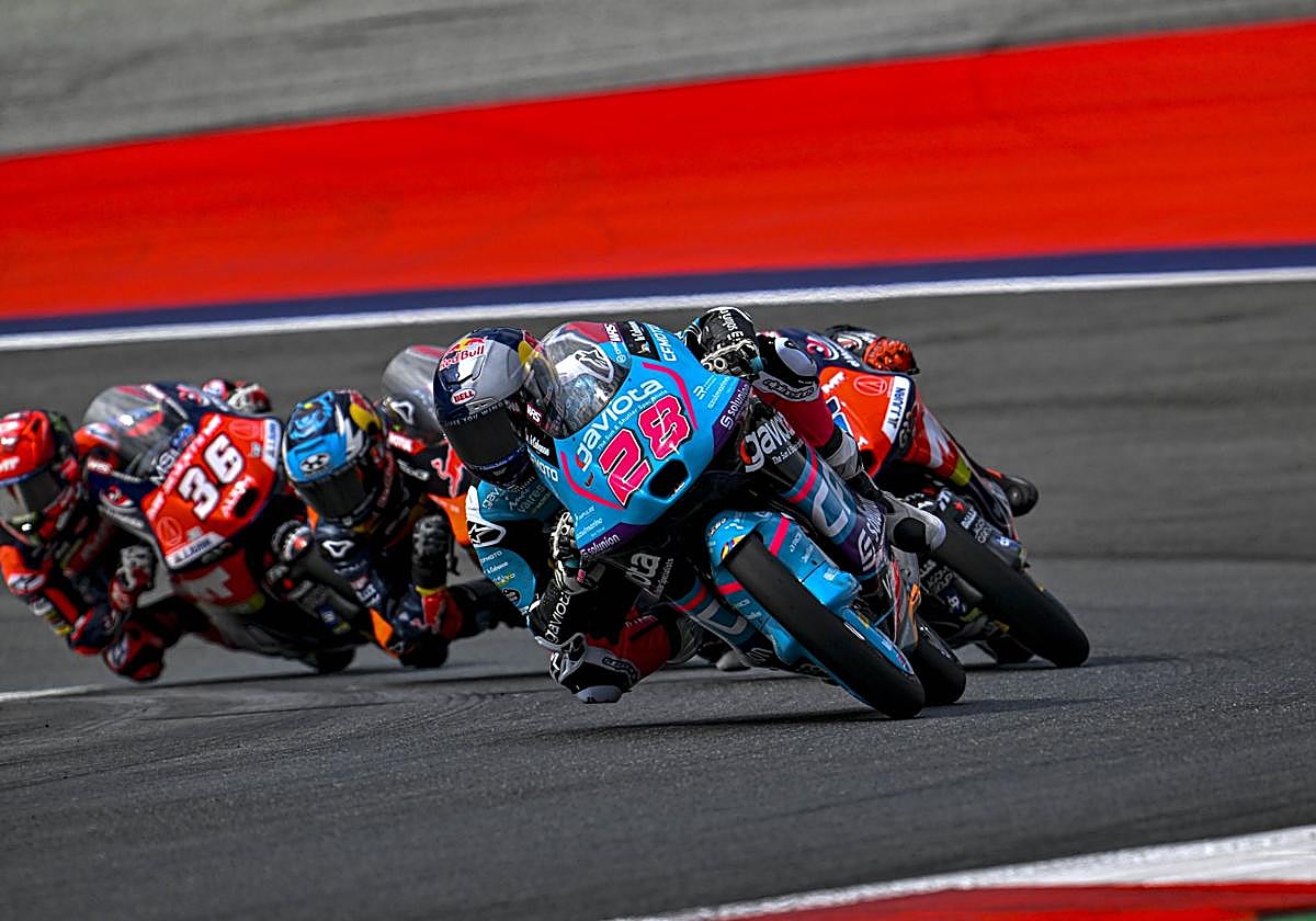 Máximo Quiles, liderando la Q2 de la clasificación del Gran Premio de Hungría.