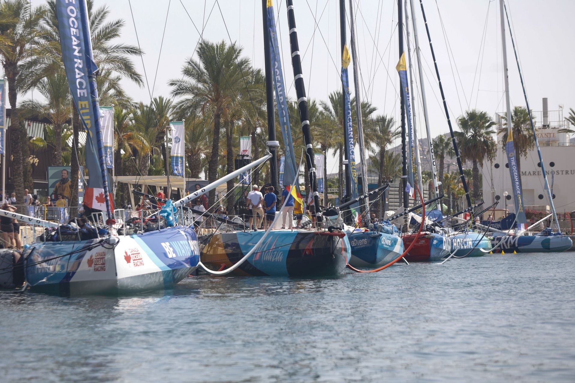 Velas latinas y visitas a los barcos de la Ocean Race