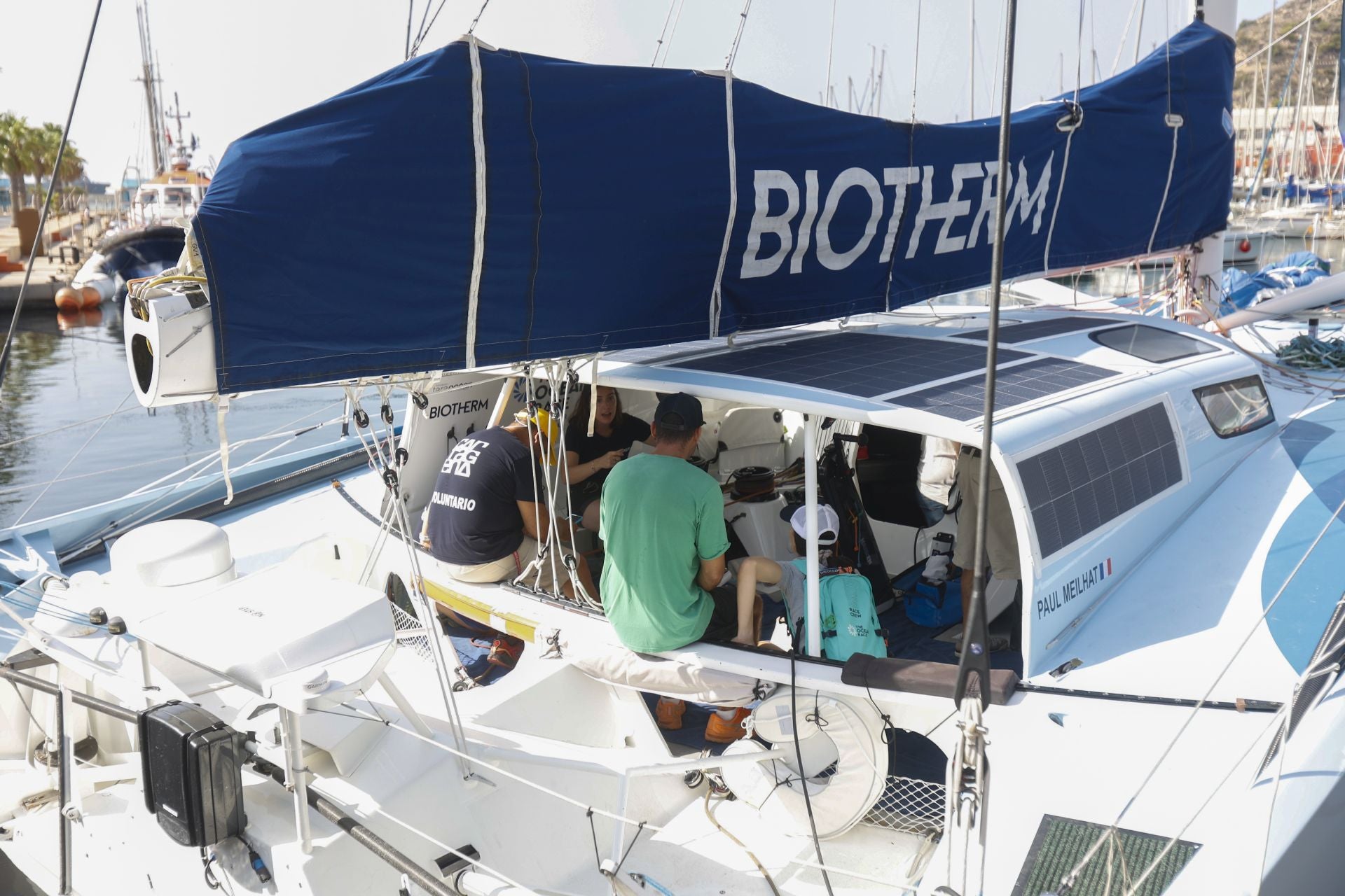 Velas latinas y visitas a los barcos de la Ocean Race