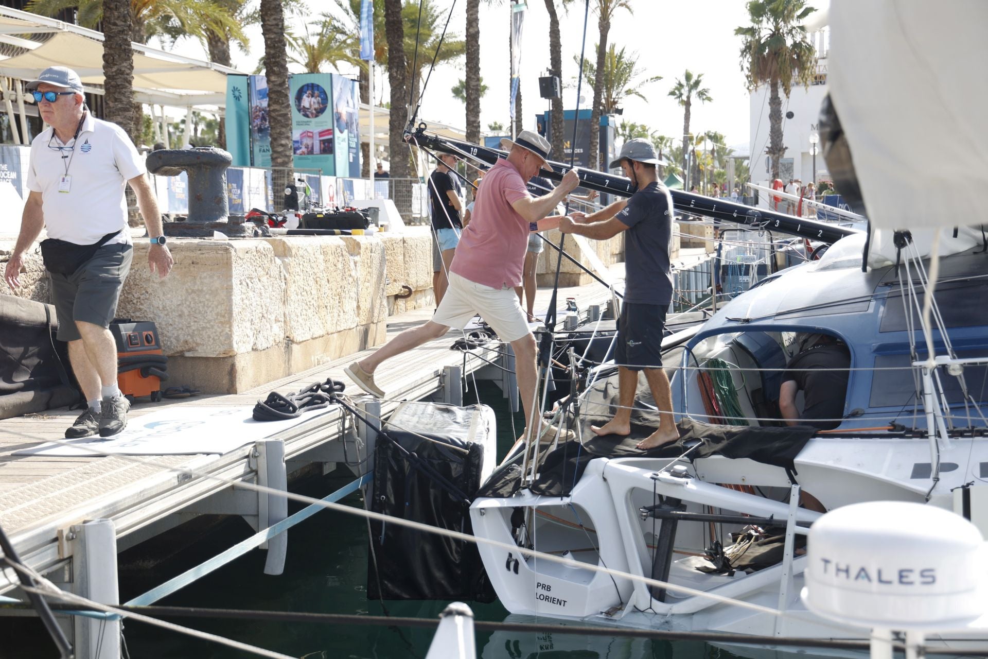 Velas latinas y visitas a los barcos de la Ocean Race