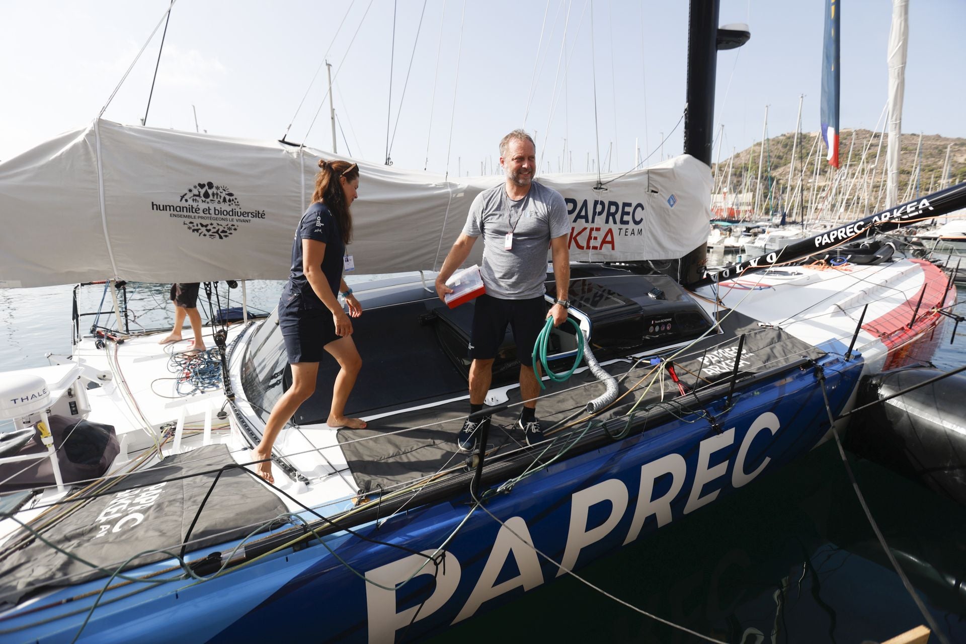 Velas latinas y visitas a los barcos de la Ocean Race