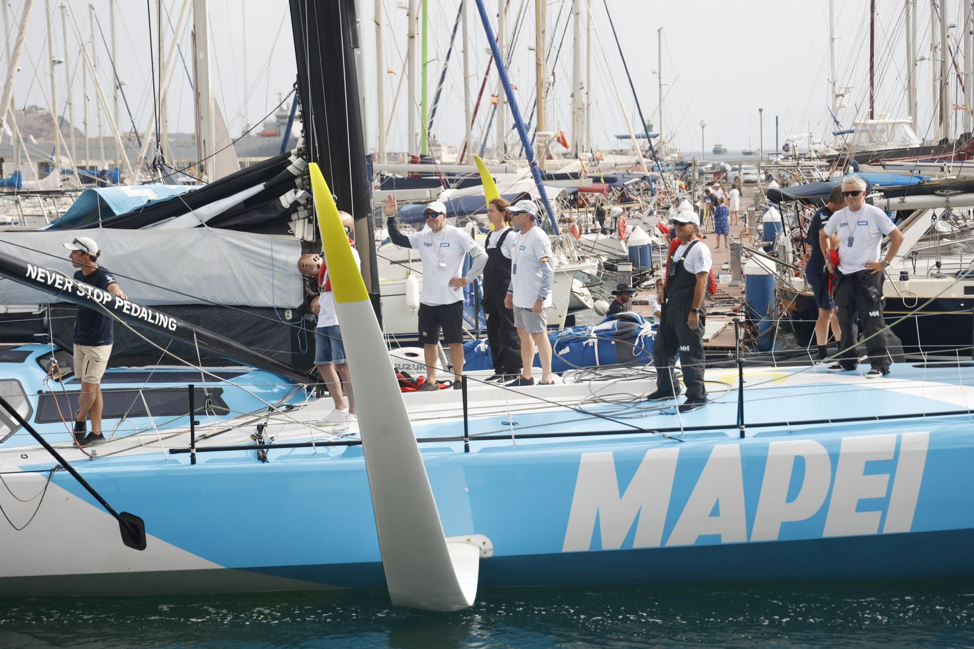En imágenes, exhibición de una milla náutica de la Ocean Race en Cartagena