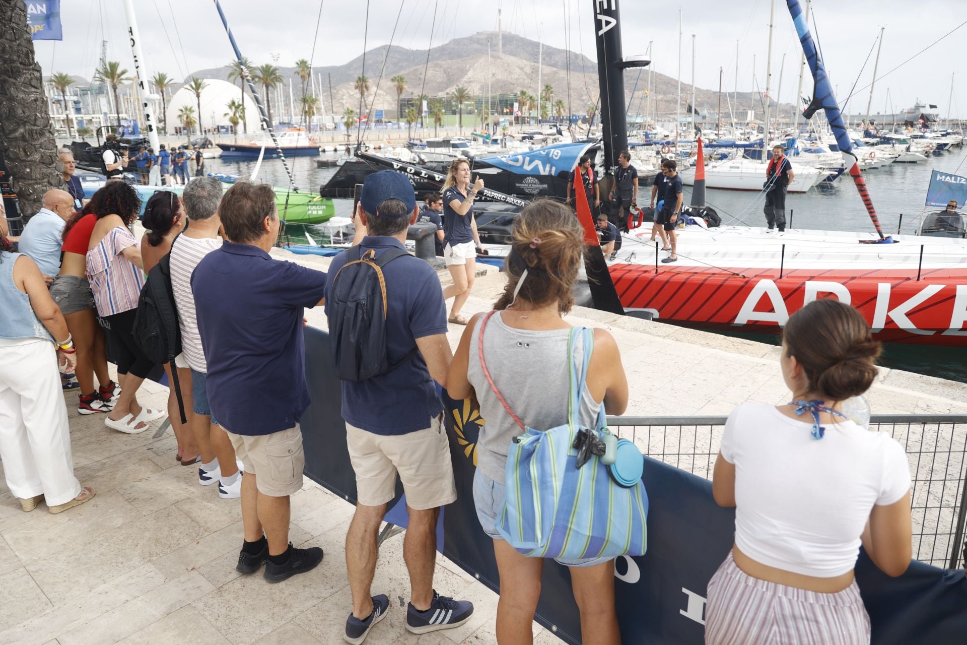 En imágenes, exhibición de una milla náutica de la Ocean Race en Cartagena