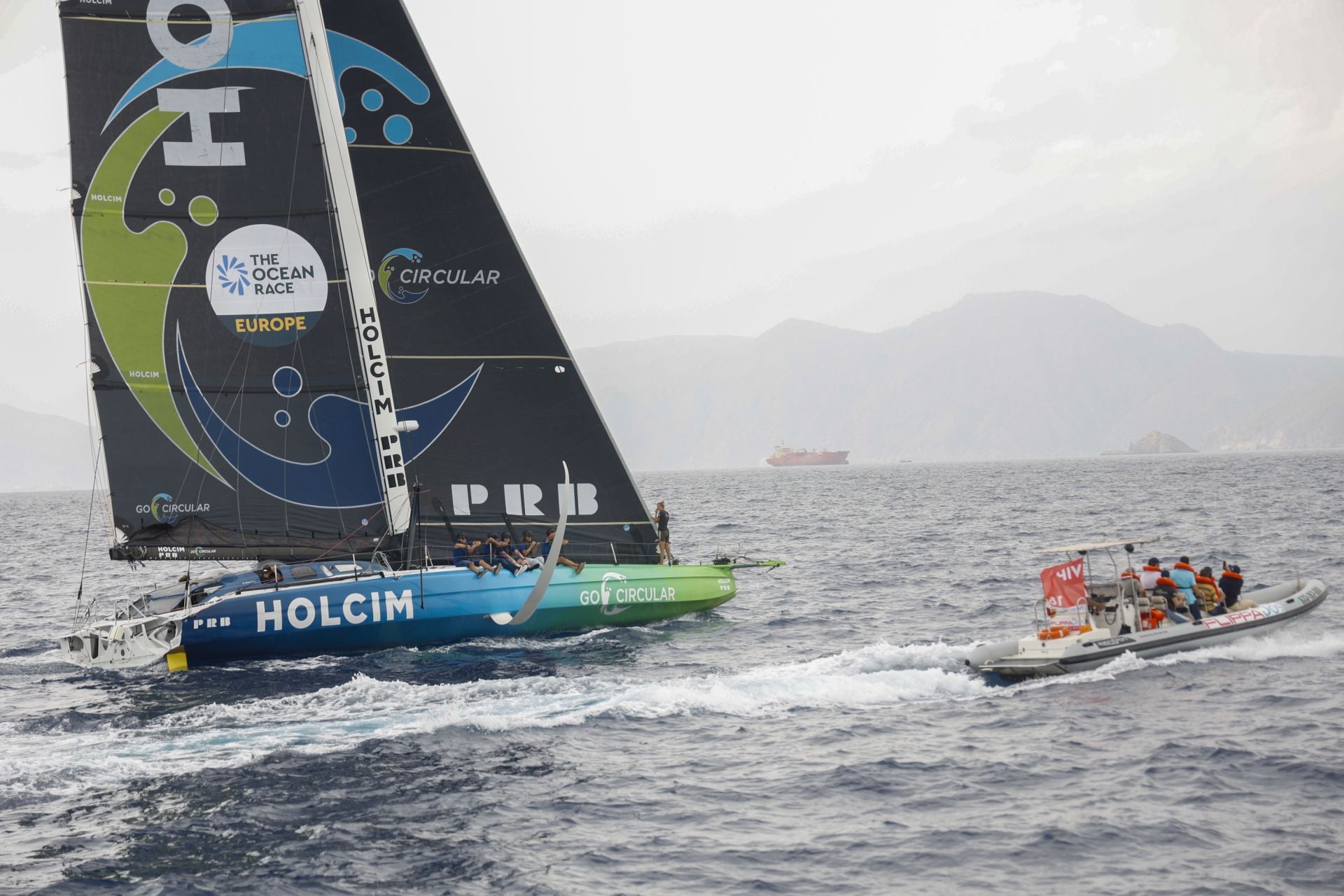 En imágenes, exhibición de una milla náutica de la Ocean Race en Cartagena