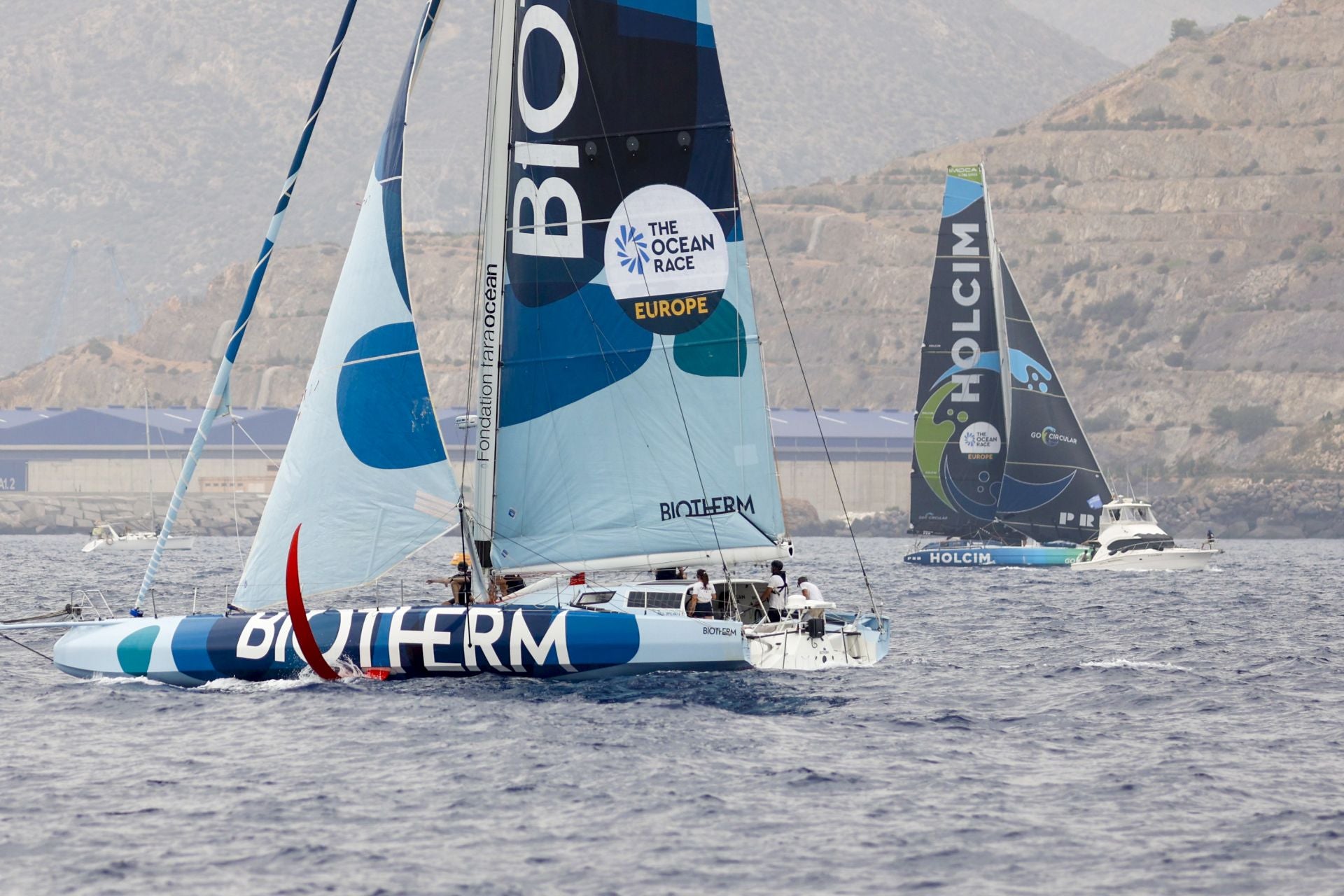 En imágenes, exhibición de una milla náutica de la Ocean Race en Cartagena