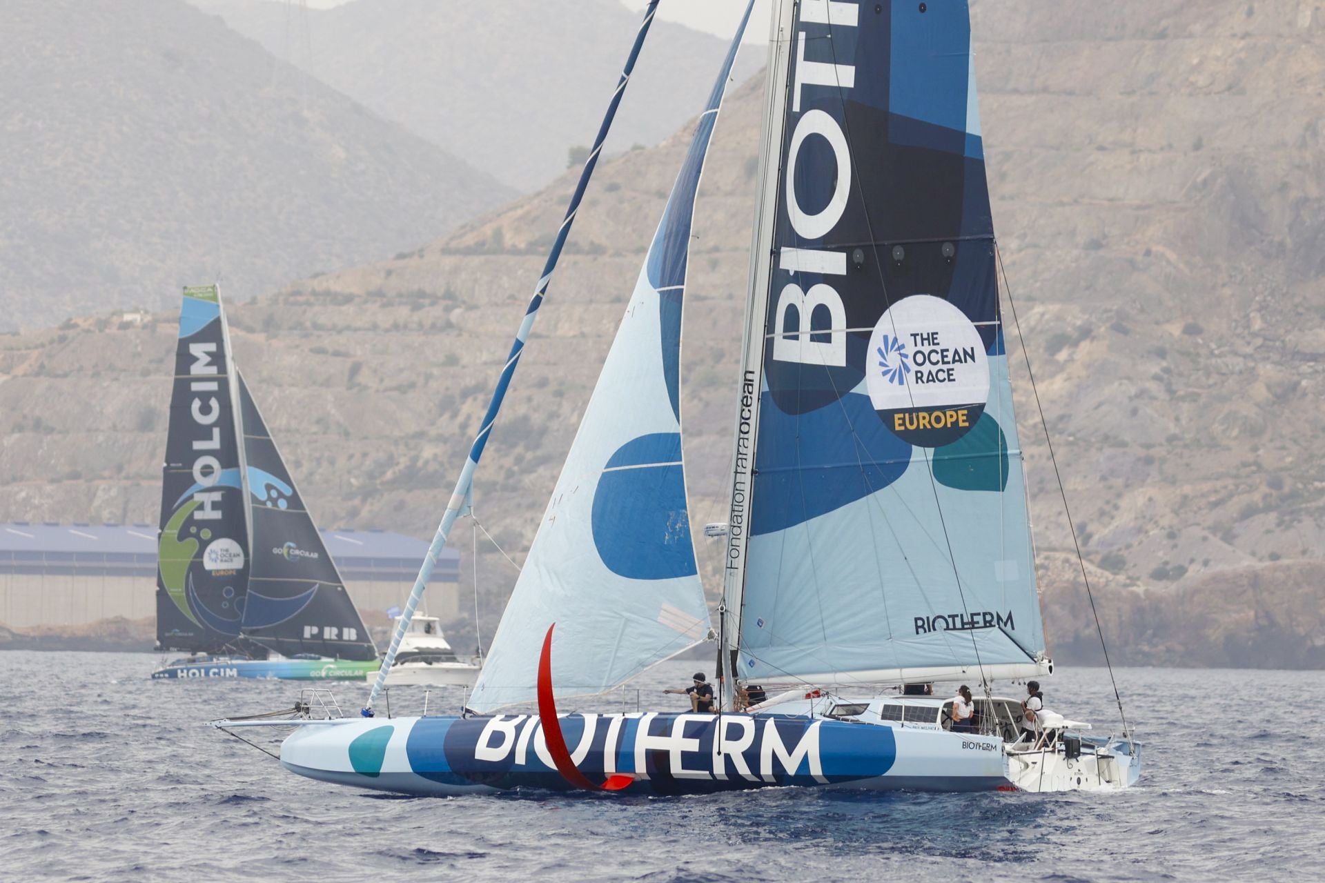 En imágenes, exhibición de una milla náutica de la Ocean Race en Cartagena