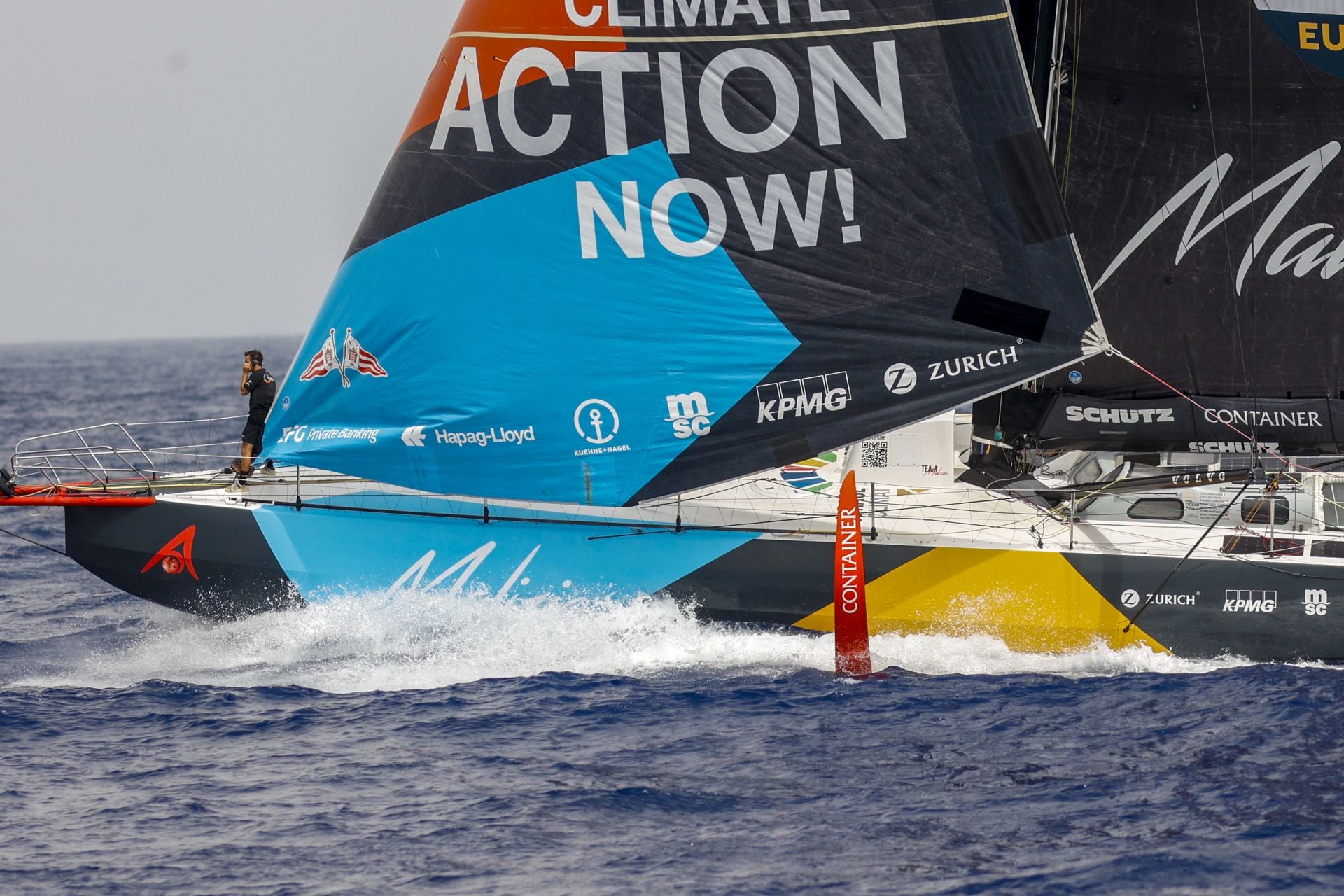 En imágenes, exhibición de una milla náutica de la Ocean Race en Cartagena