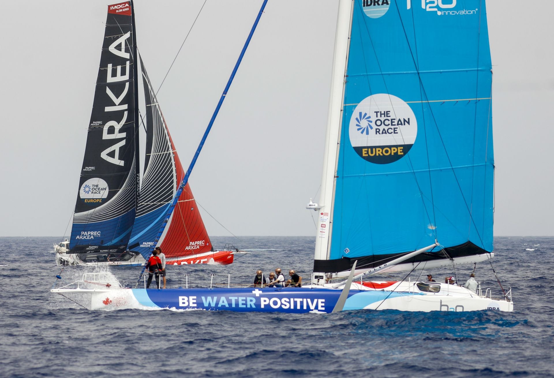 En imágenes, exhibición de una milla náutica de la Ocean Race en Cartagena