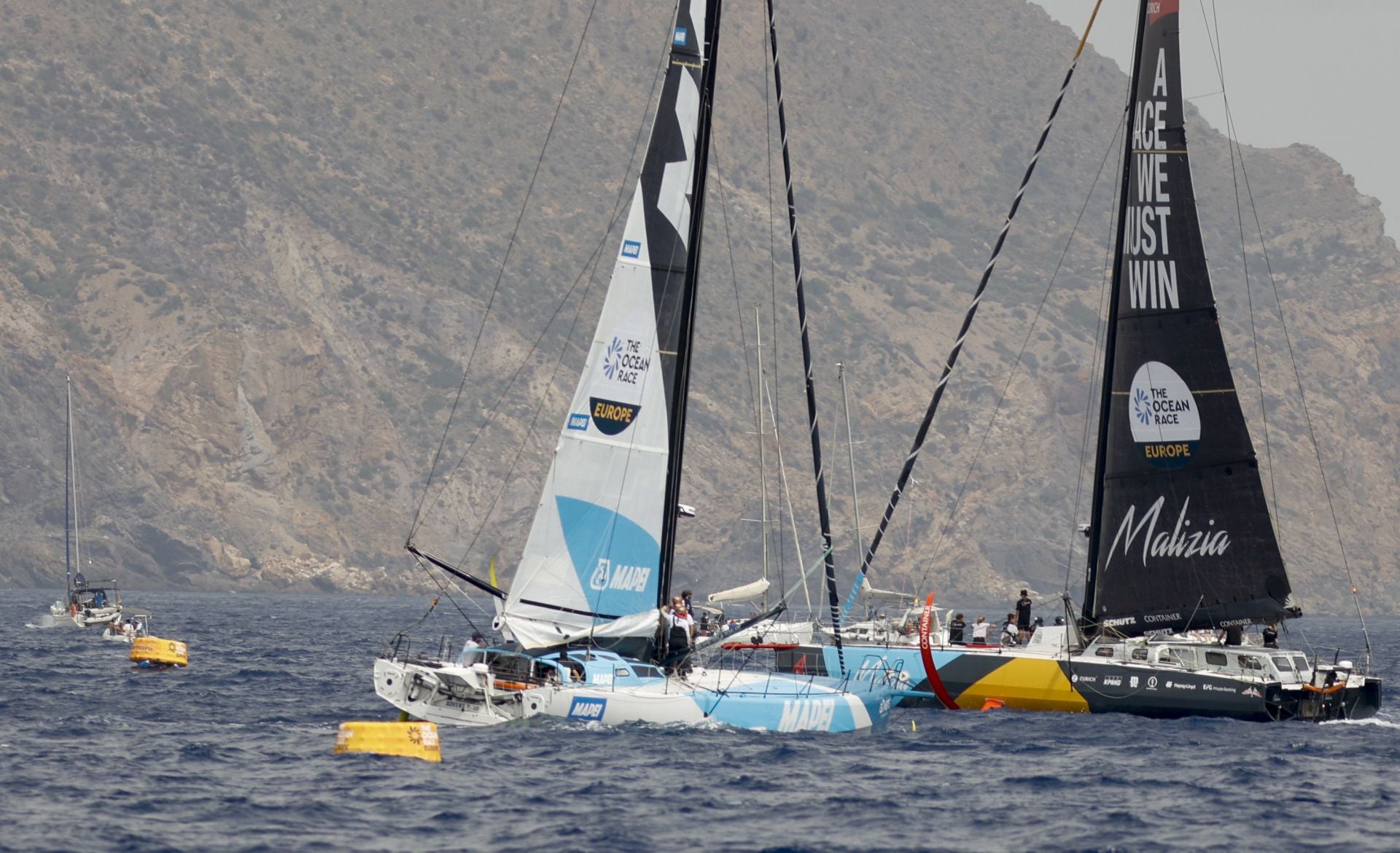 En imágenes, exhibición de una milla náutica de la Ocean Race en Cartagena