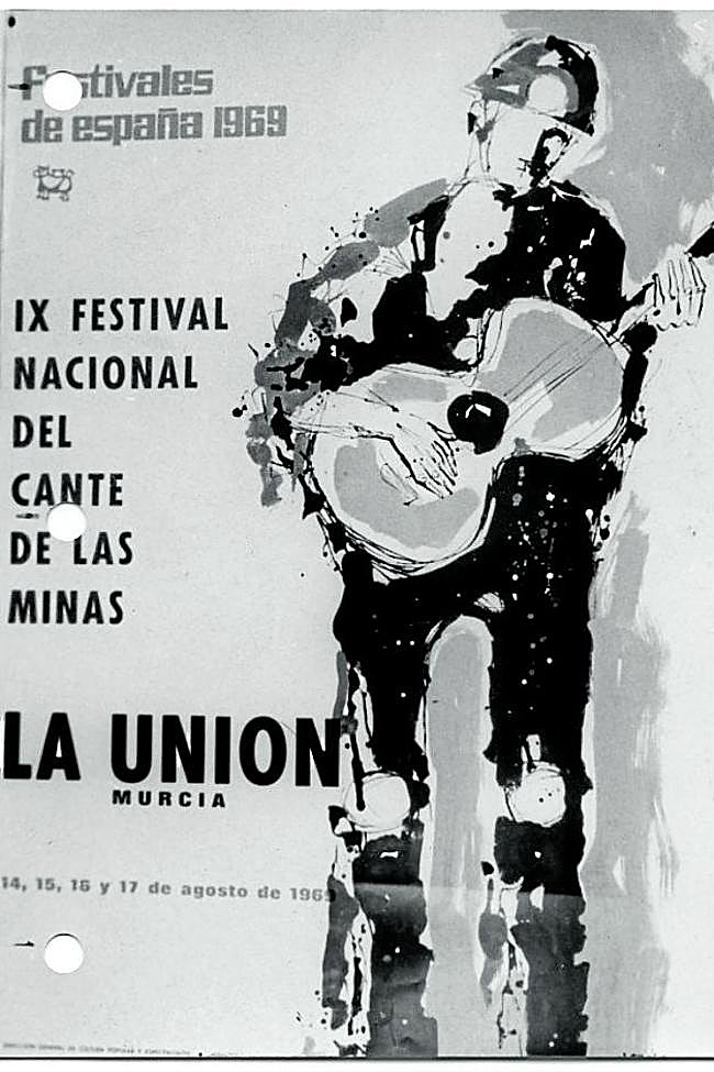 Cartel del IX Festival del Cante de las Minas (1969).