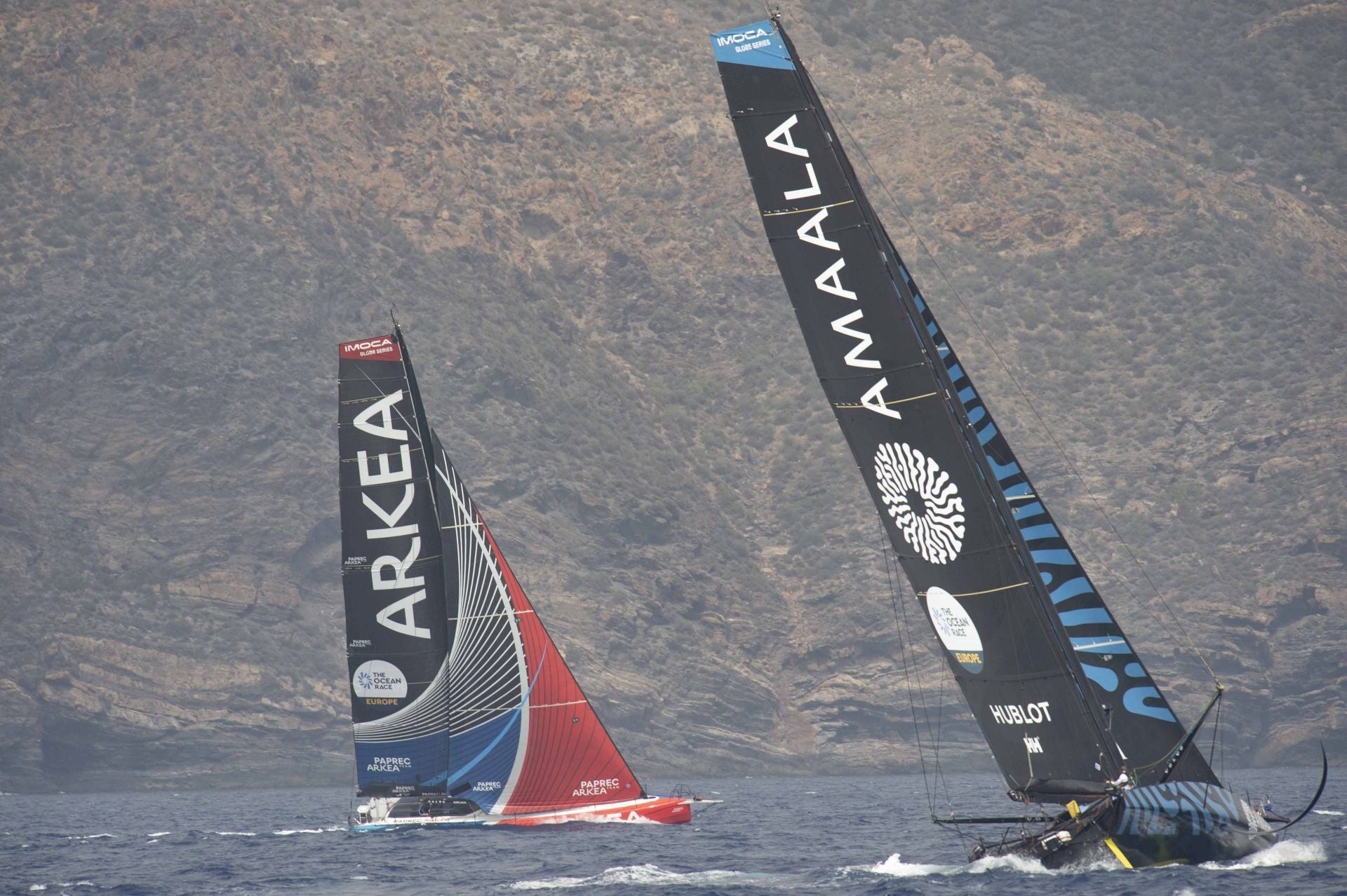 En imágenes, la Ocean Race se marcha de Cartagena hacia Niza