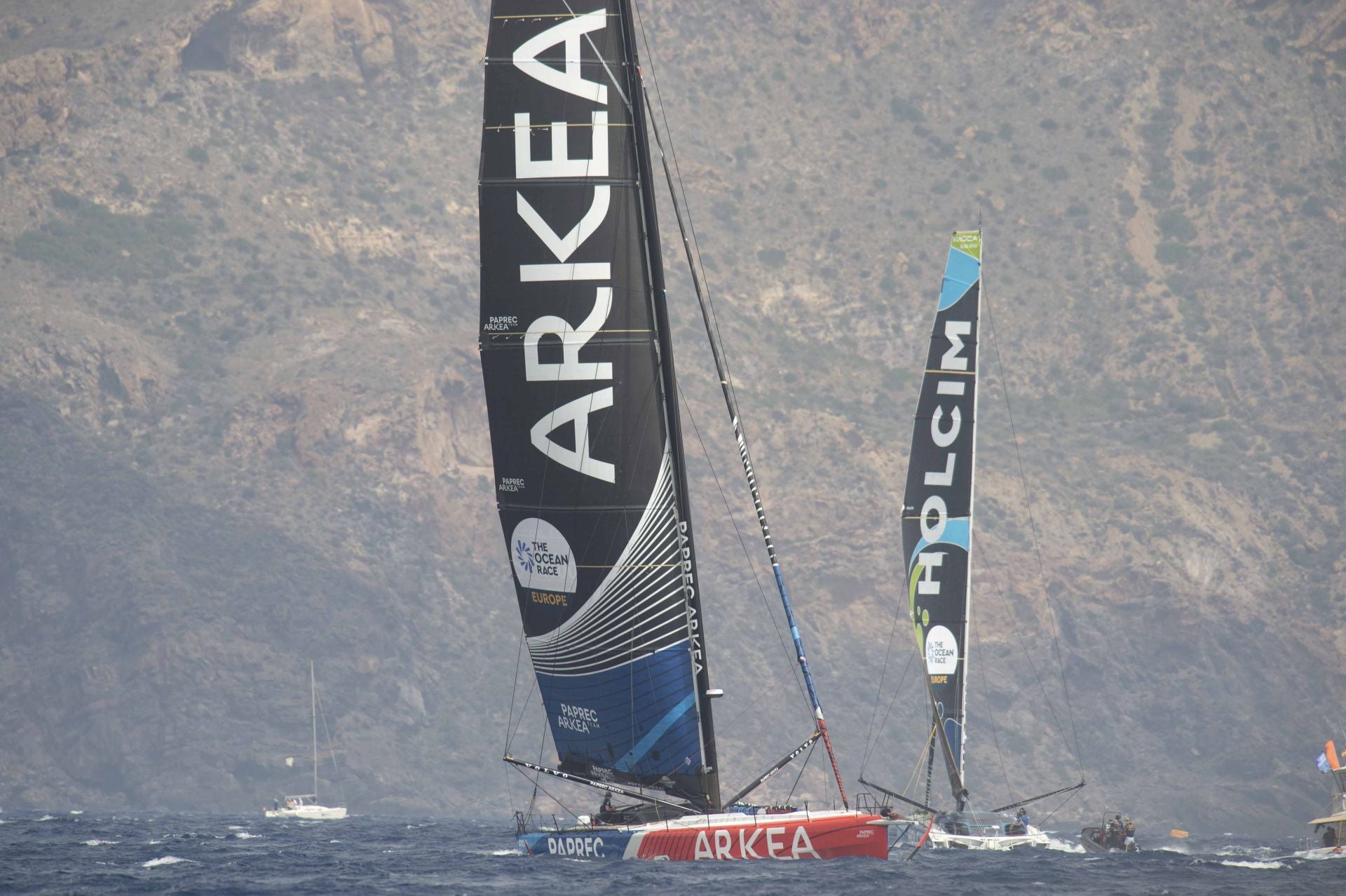 En imágenes, la Ocean Race se marcha de Cartagena hacia Niza