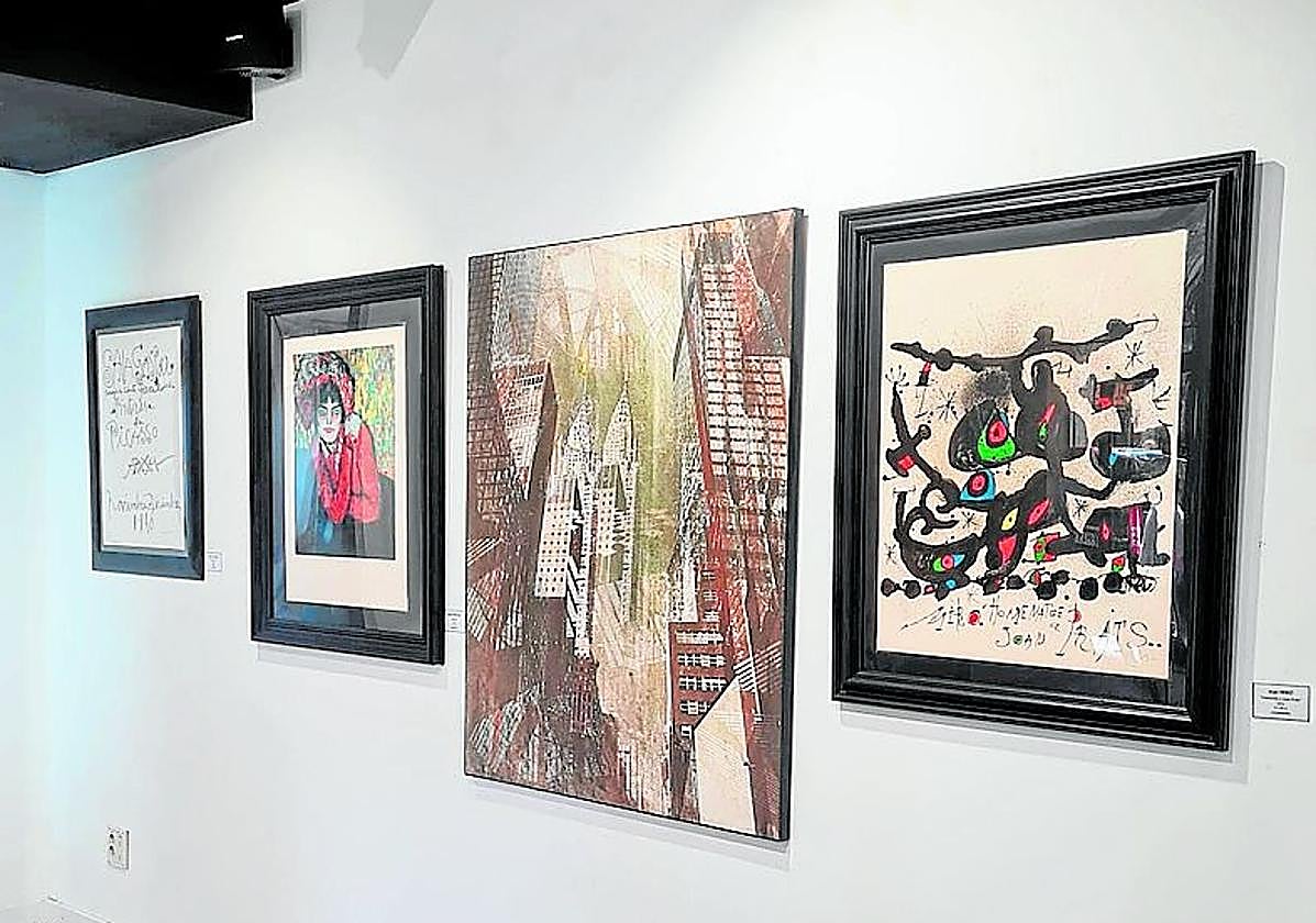 Obras expuestas en la galería Montcada Art.