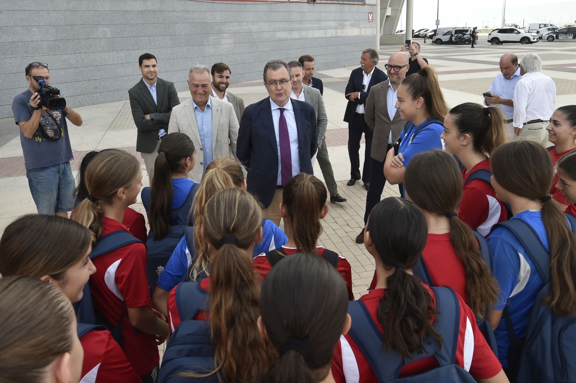 La presentación de la tienda del Real Murcia, en imágenes