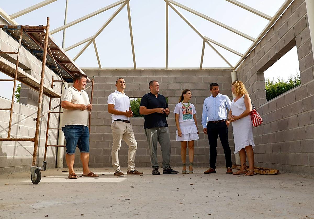 La instalación en construcción para acoger a los alumnos de los nuevos grados de Formación Profesional en Lorca.