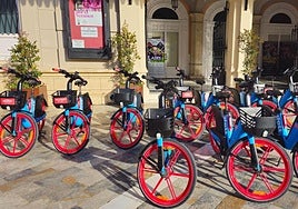 Las bicicletas que se utilizarán con la aplicación.