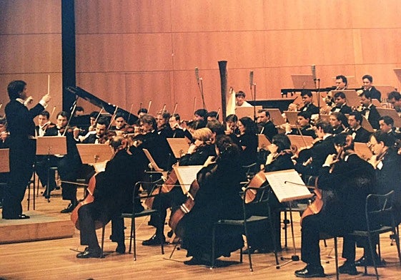 Primer concierto de la Orquesta Sinfónica de la Región de Murcia, celebrado en el mes de enero del año 1996.