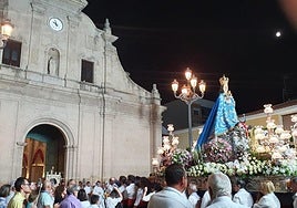 Procesión de Nuestra Señora de la Consolación. Actuación del Coro y Danzas de Molina el pasado año.