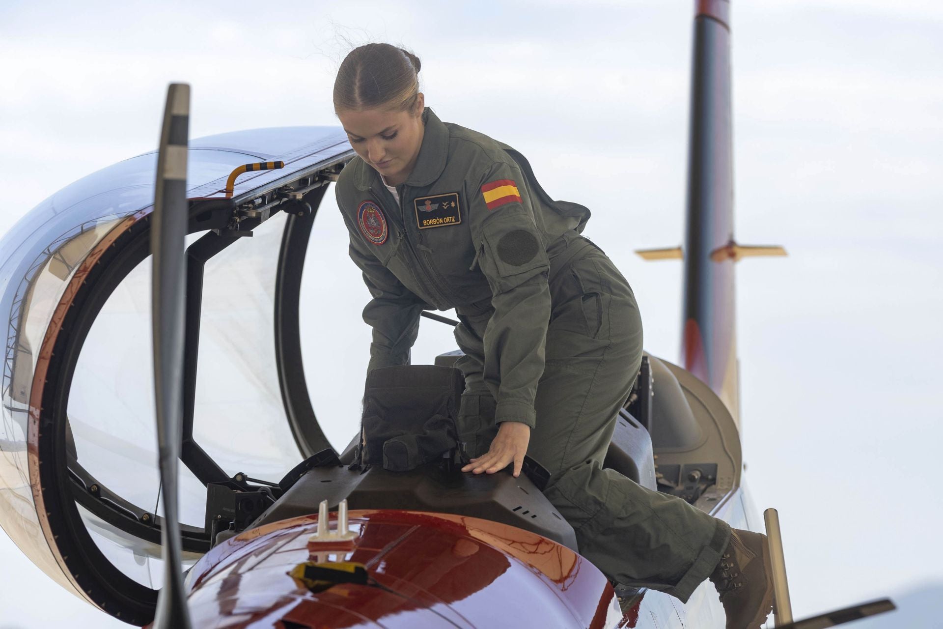La llegada de la Princesa Leonor a la AGA de San Javier, en imágenes
