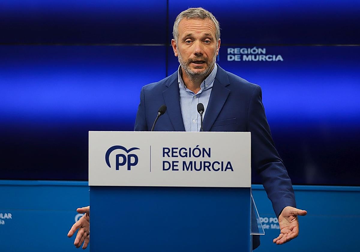 Joaquín Segado, este lunes, en rueda de prensa.