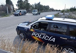 Policía en una urbanización de Molina en una imagen de archivo.