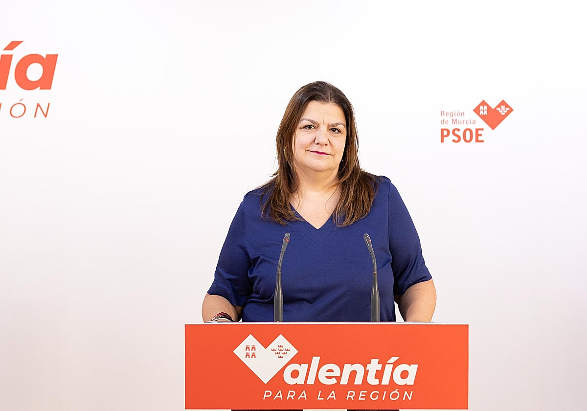María Jesús López, secretaria de organización del PSRM-PSOE