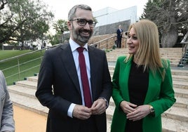 Francisco Lucas y Mariola Guevara, en la asamblea general de Fecoam el pasado mes de abril.