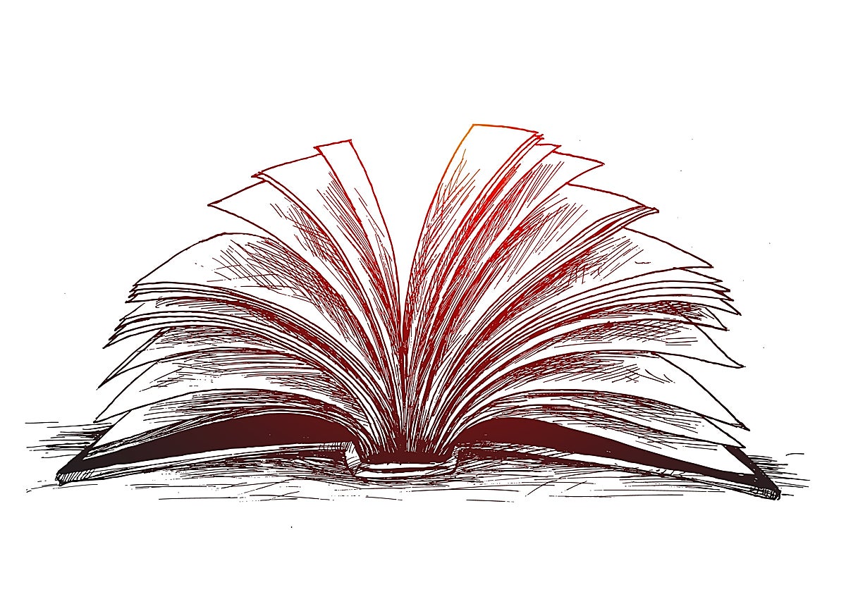 Ilustración de un libro abierto.
