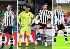 Pedro Alcalá, Kiko Olivas, Julián Delmás y Gastón Valles.