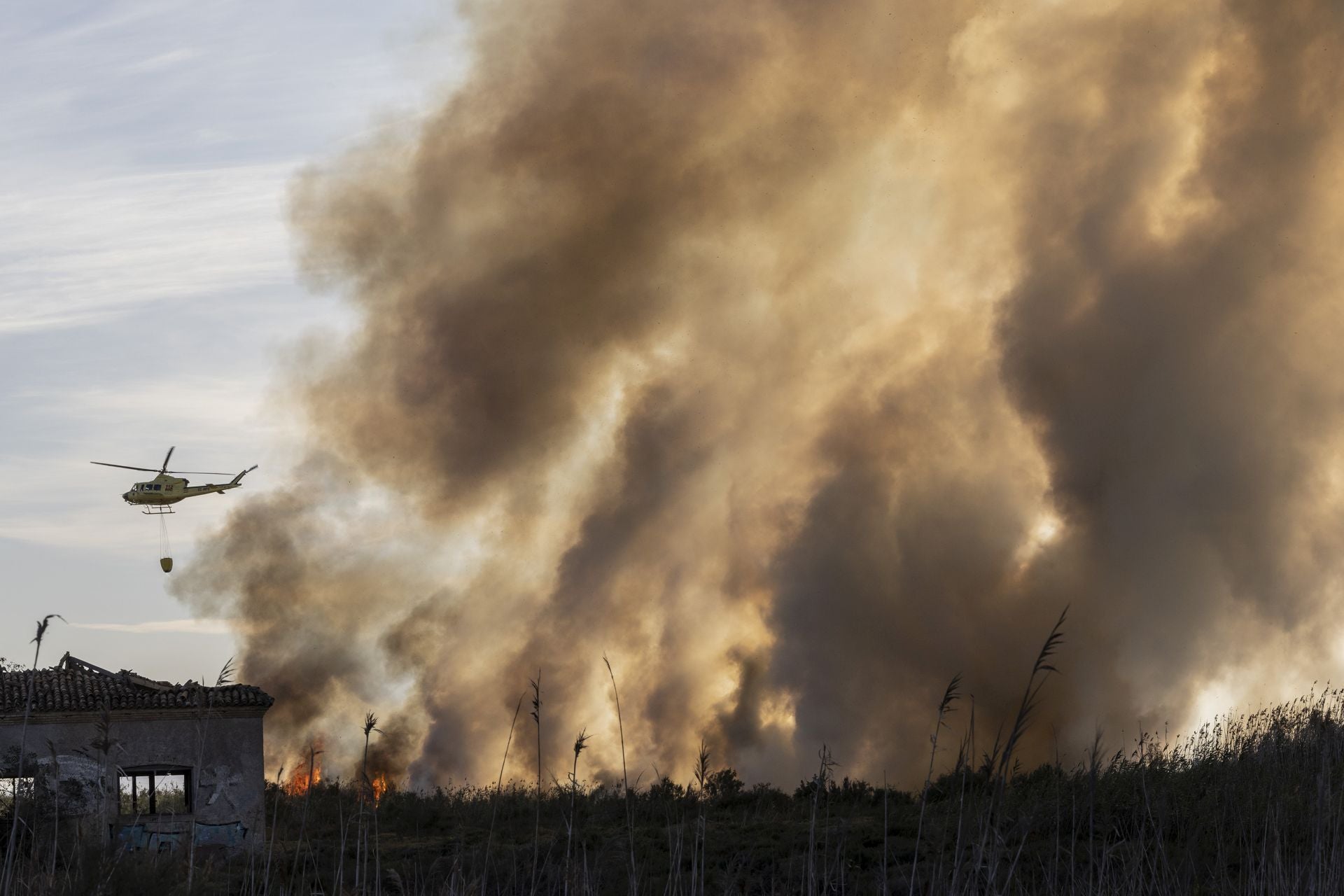 El incendio forestal del Carmolí, en imágenes