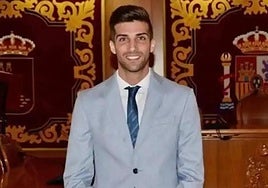 El alcalde de Alguazas, José Gabriel García Bernabé, tras asumir el cargo.