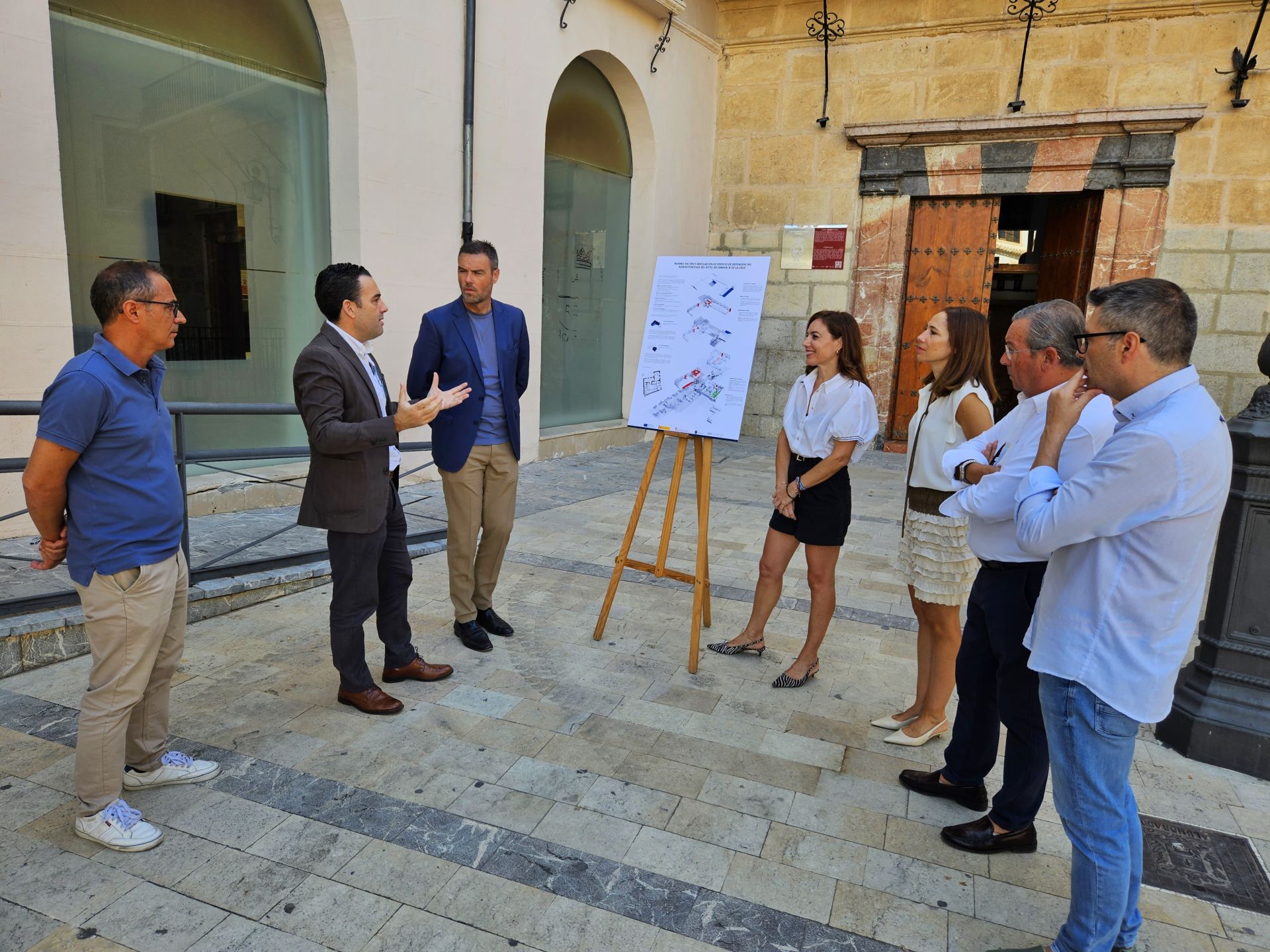 La presentación del proyecto ha tenido lugar en la plaza del Arco.