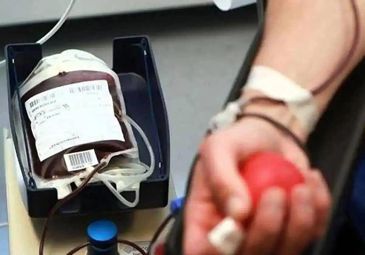 Un donante de sangre, en una imagen de archivo.