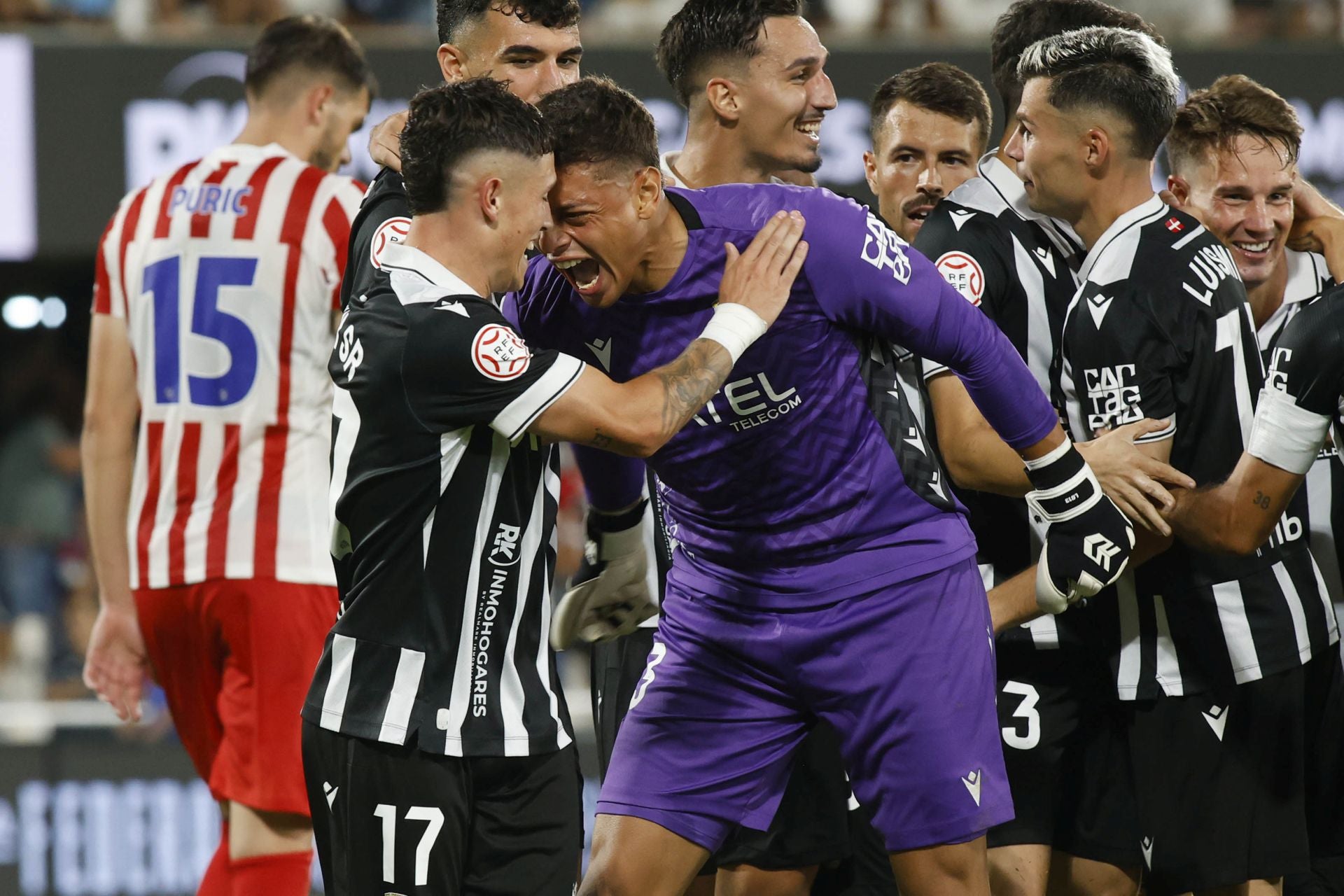 La victoria del Cartagena frente al Atlético Madrileño, en imágenes