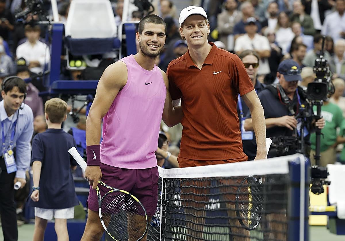 Las imágenes del duelo entre Carlos Alcaraz y Jannik Sinner