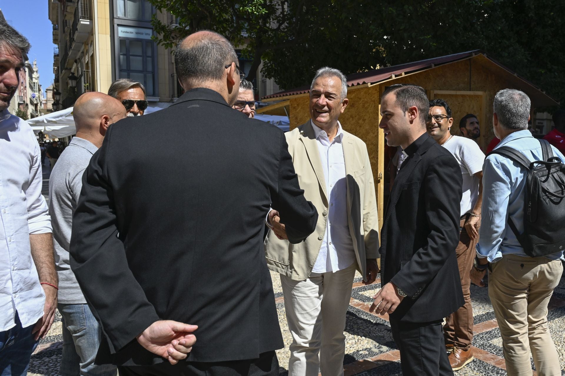 En imágenes, la ofrenda del Real Murcia a La Fuensanta