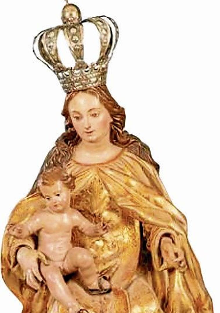 Imagen - Virgen con Niño que sale a la venta en Subastas Segre.
