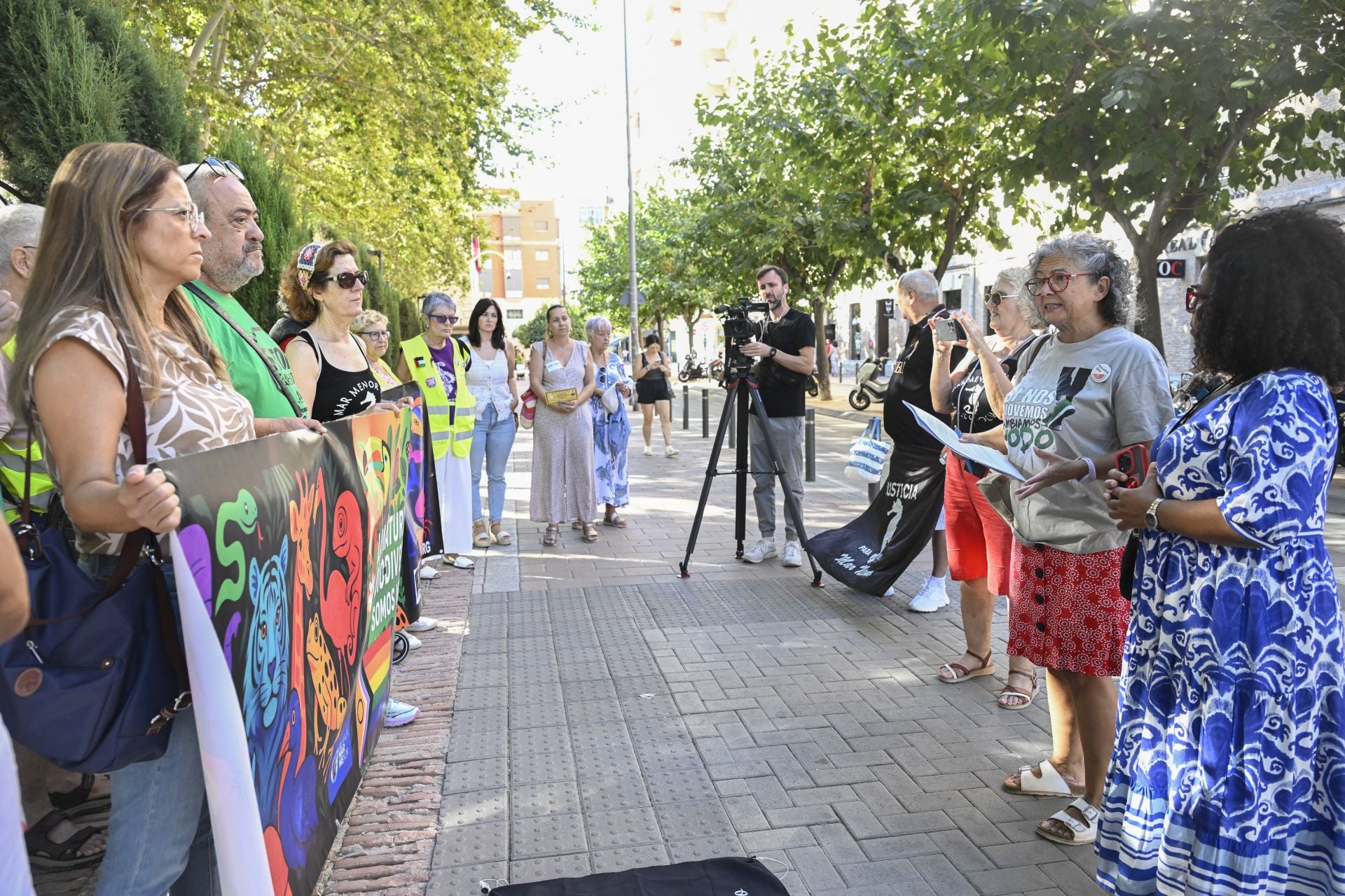 La protesta de las Marchas por la Dignidad de Murcia, en imágenes