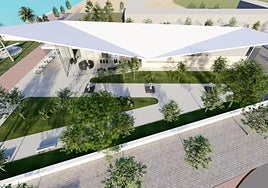 Un icono local. El paisaje de La Ribera cambiará con el nuevo edificio, recreado en estas imágenes digitales.