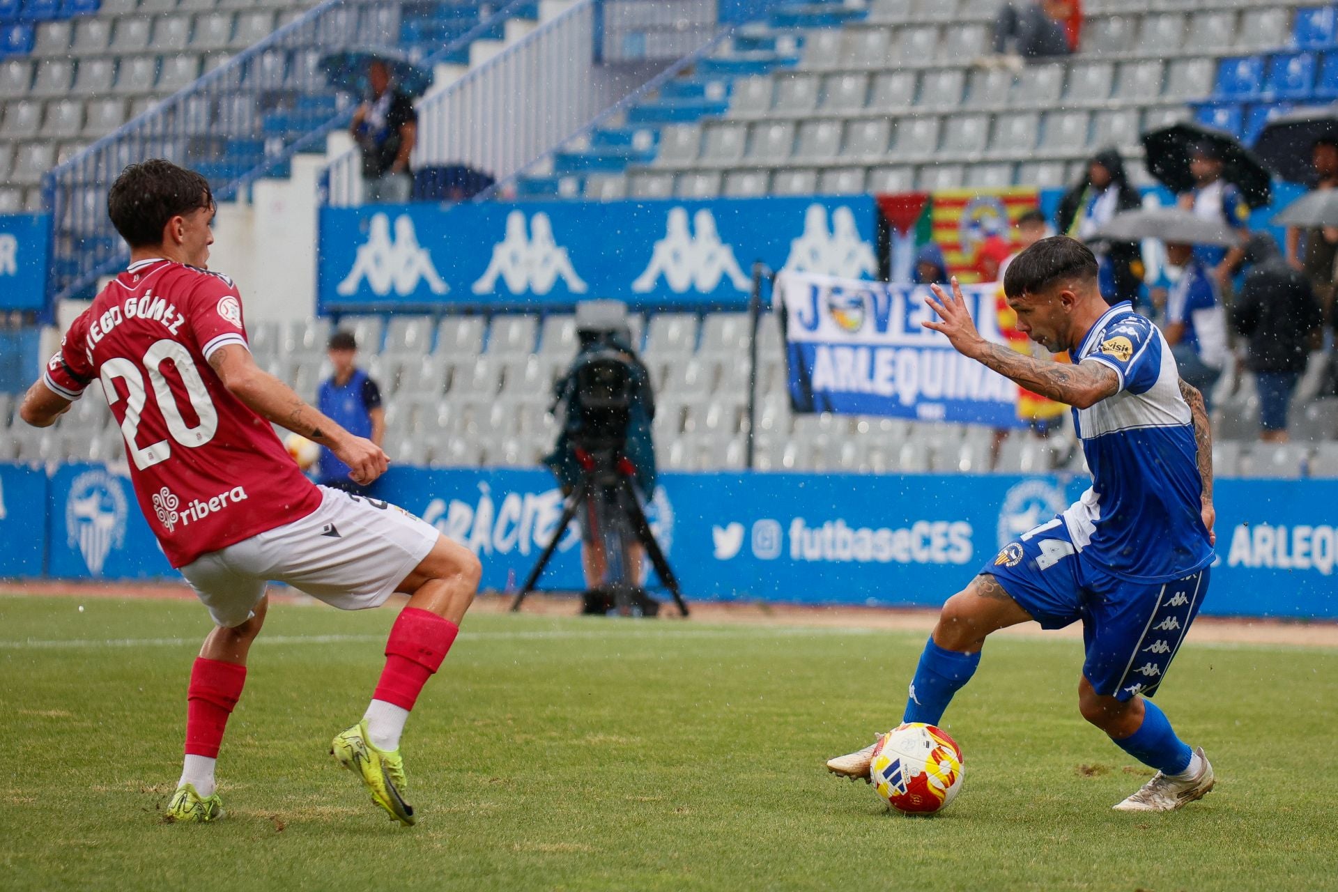 El partido suspendido entre Sabadell y Cartagena, en imágenes