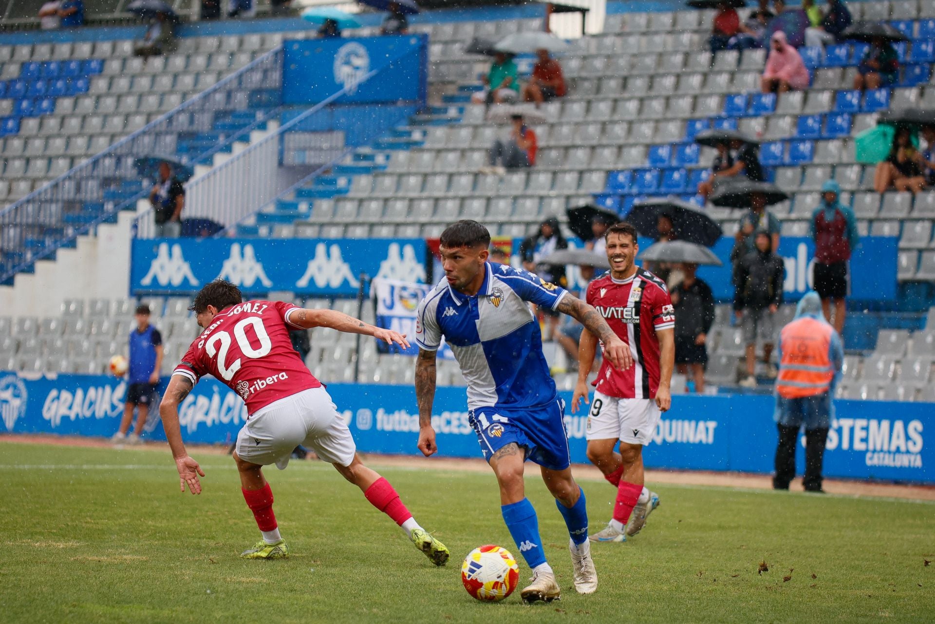 El partido suspendido entre Sabadell y Cartagena, en imágenes
