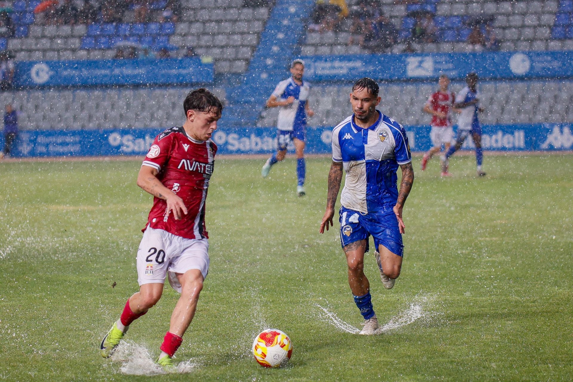 El partido suspendido entre Sabadell y Cartagena, en imágenes