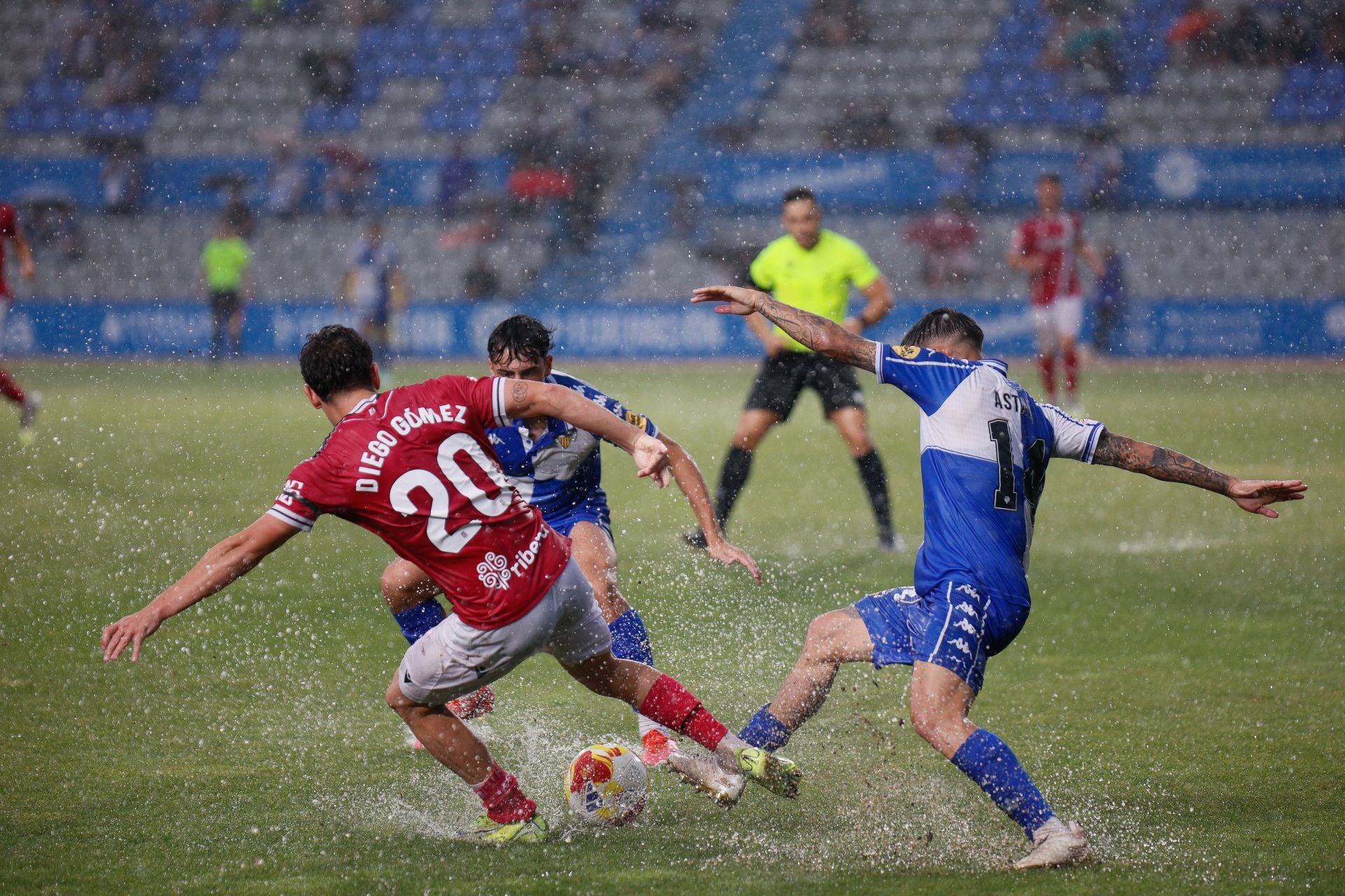 El partido suspendido entre Sabadell y Cartagena, en imágenes