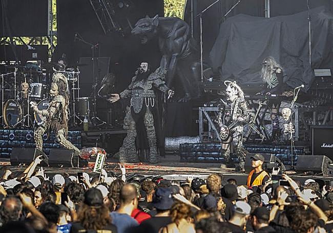 Concierto de Lordi en la segunda edición del festival Rock Imperium de Cartagena.
