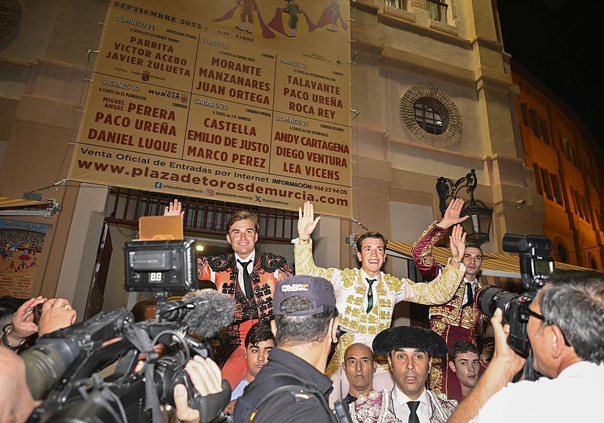 La primera novillada de la Feria Taurina de Murcia, en imágenes