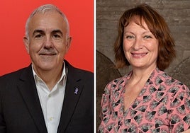 Alfonso Martínez Baños y María Marín.